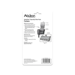 Aqueon QuietFlow Carbon Filter Media Pads for Aquarium Size 20/75 4 Count