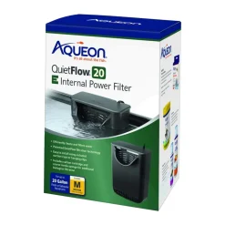 Aqueon QuietFlow 20 E Internal Power Filter for Aquarium Medium 20-gal