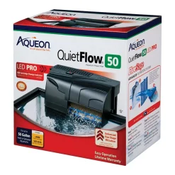 Aqueon QuietFlow LED PRO Aquarium Power Filter Size 50
