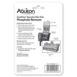 Aqueon QuietFlow Phosphate Remover Filter Media Pads for Aquarium Size 10 4 Count