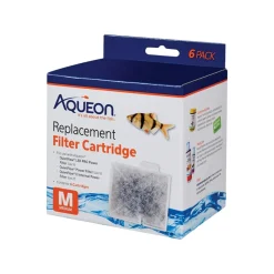 Aqueon Replacement Filter Cartridges for Aquarium Medium 6 Count
