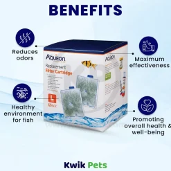 Aqueon Replacement Filter Cartridges for Aquarium Large 12 Count
