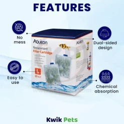 Aqueon Replacement Filter Cartridges for Aquarium Large 12 Count