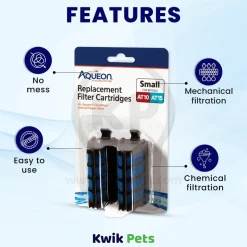 Aqueon Replacement Internal Filter Cartridge Small 2 Count