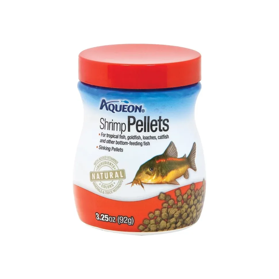 Aqueon Shrimp Pellets Fish Food 3.25-oz