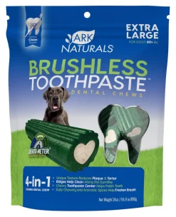 Ark Naturals Brushless Toothpaste Dog Dental Chews Extra Large 24-oz