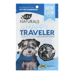 Ark Naturals Happy Traveler Bite Size Soft Chews for Dogs & Cats 75 Count 1.98-oz