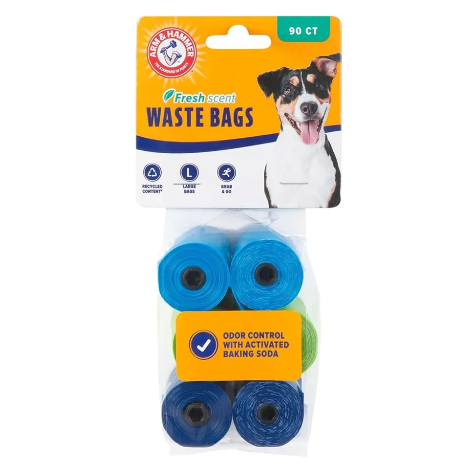 Arm & Hammer Disposable Waste Bags Refills Assorted 90 Count