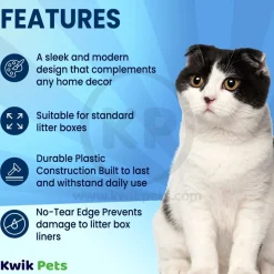 Aspen No Tear Cat Litter Scoop Pearl White One Size