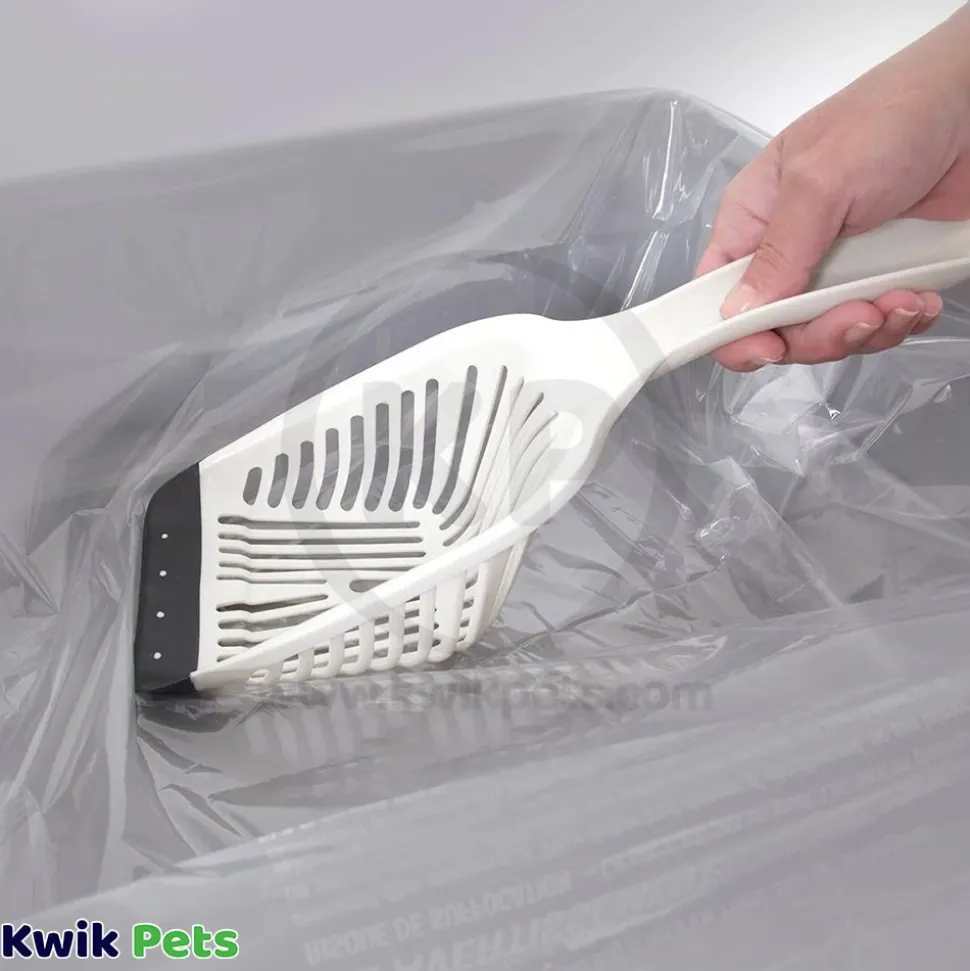 Aspen No Tear Cat Litter Scoop Pearl White One Size