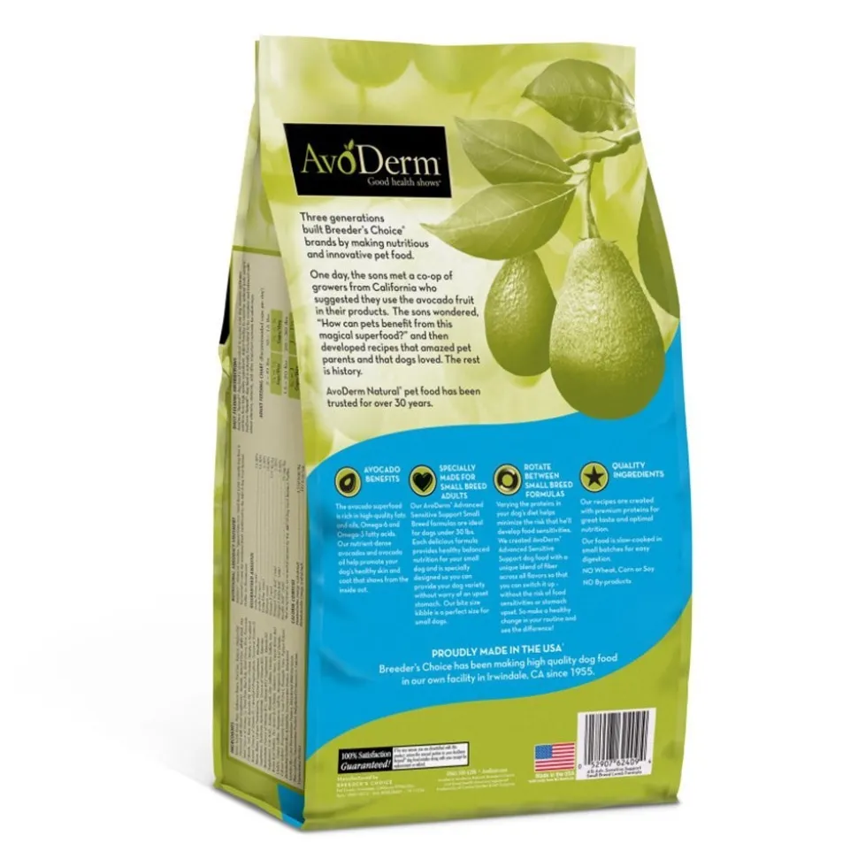 AvoDerm Natural Advanced Sensitive Support Small Breed Lamb Formula Adult Dry Dog Food 4-lb
