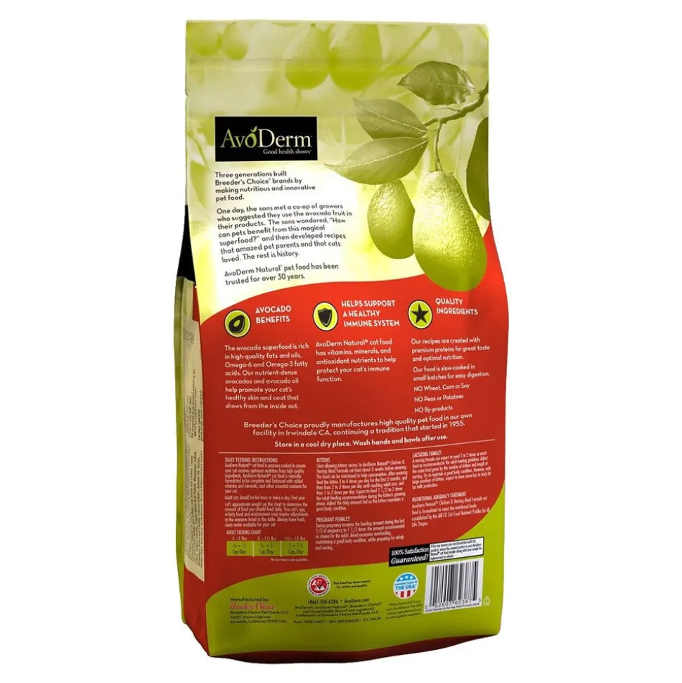 AvoDerm Natural Chicken & Herring Meal Formula Dry Cat Food 3.5-lb