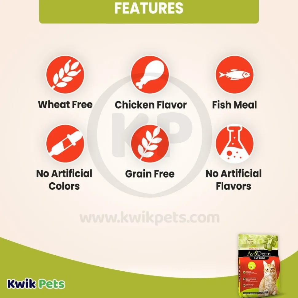 AvoDerm Natural Chicken & Herring Meal Formula Dry Cat Food 11-lb