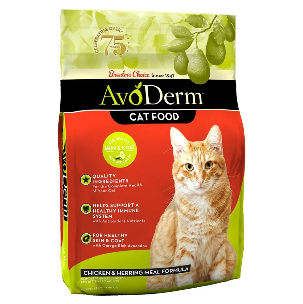 AvoDerm Natural Chicken & Herring Meal Formula Dry Cat Food 11-lb