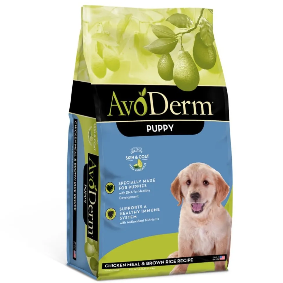 AvoDerm Natural Chicken Meal & Brown Rice Dry Puppy Food 4.4-lb