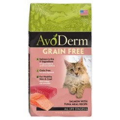 AvoDerm Natural Grain-Free Salmon with Tuna Meal Dry Cat Food 5-lb
