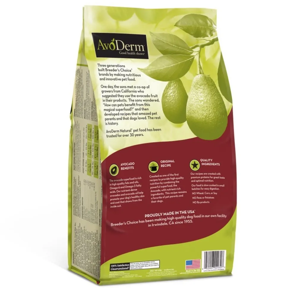 AvoDerm Natural Original Lamb Meal & Brown Rice Recipe Dry Dog Food 4.4-lb