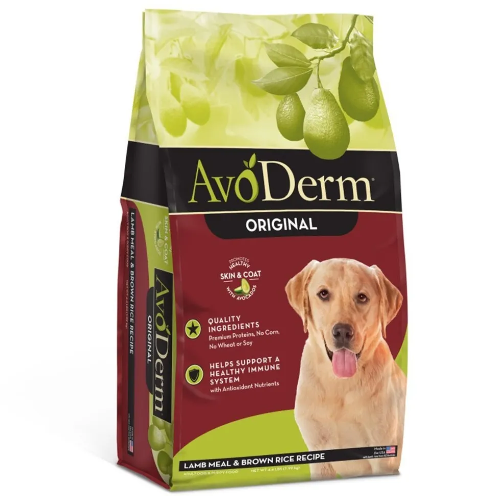 AvoDerm Natural Original Lamb Meal & Brown Rice Recipe Dry Dog Food 4.4-lb