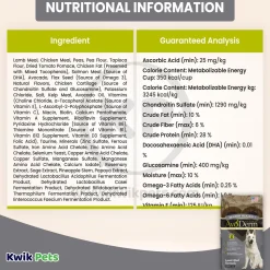 AvoDerm Natural Senior Health + Grain-Free Senior Dry Dog Food Lamb Meal & Brown Rice Formula 4-lb