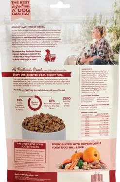 Badlands Ranch Superfood Complete Air-Dried Dog Food Bison & Beef 24-oz