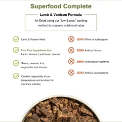Badlands Ranch Superfood Complete Air-Dried Dog Food Lamb & Venison 24-oz