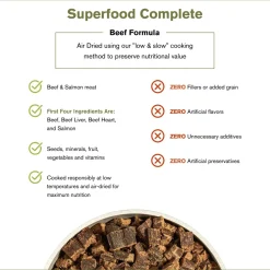 Badlands Ranch Superfood Complete Air-Dried Dog Food Beef 64-oz