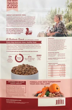 Badlands Ranch Superfood Complete Air-Dried Dog Food Bison & Beef 64-oz