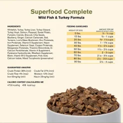 Badlands Ranch Superfood Complete Air-Dried Dog Food Wild Fish & Turkey 11.5-oz