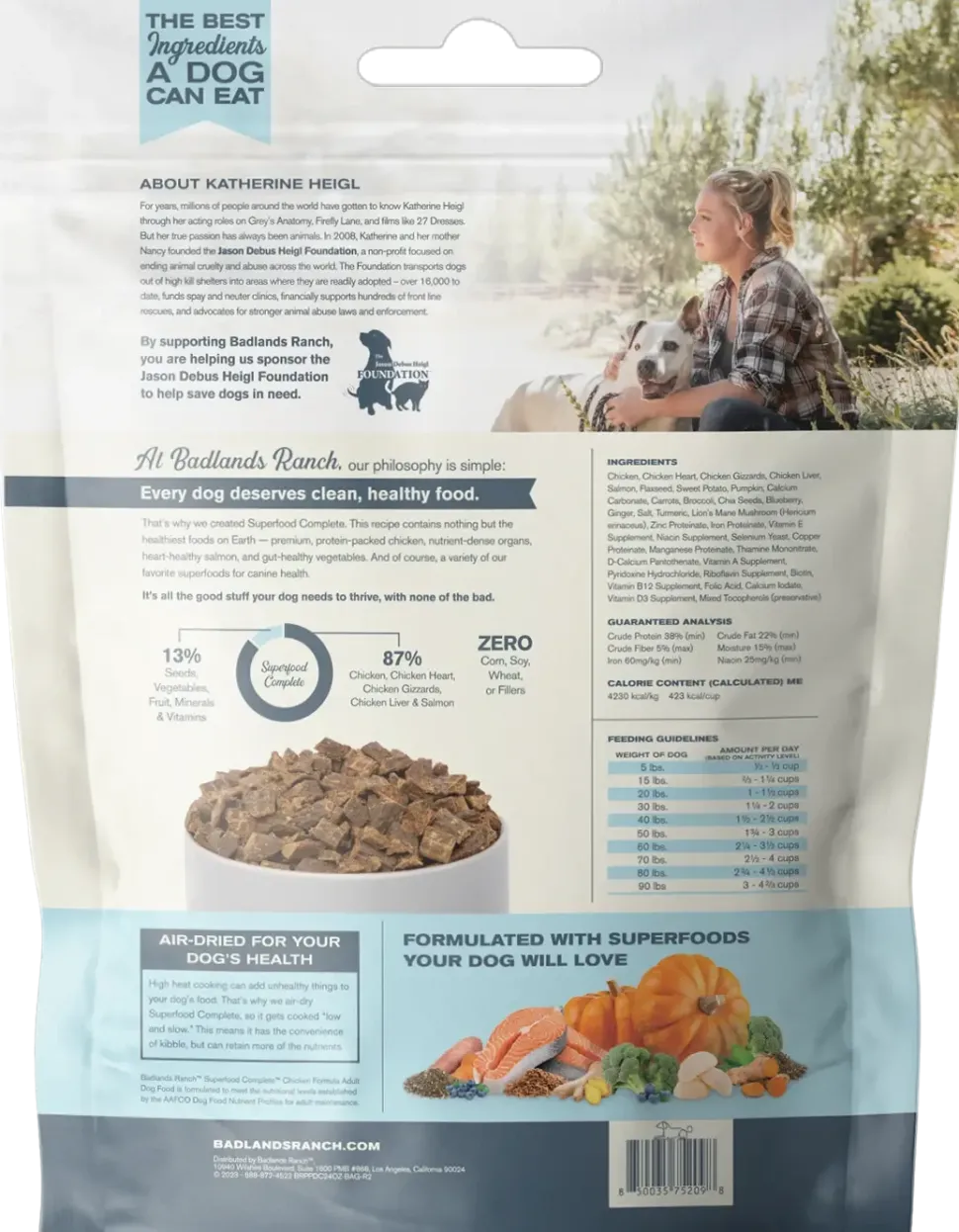 Badlands Ranch Superfood Complete Air-Dried Dog Food Chicken 24-oz