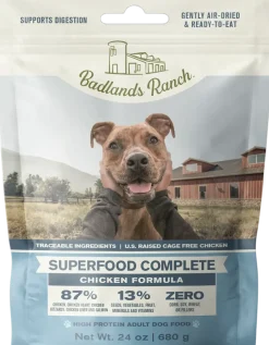 Badlands Ranch Superfood Complete Air-Dried Dog Food Chicken 24-oz