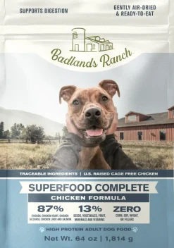 Badlands Ranch Superfood Complete Air-Dried Dog Food Chicken 64-oz