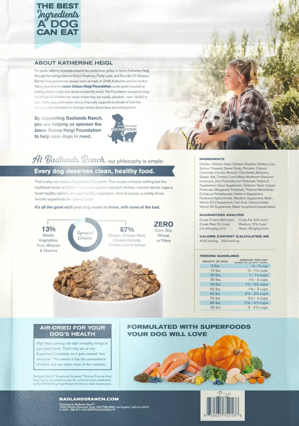 Badlands Ranch Superfood Complete Air-Dried Dog Food Chicken 64-oz