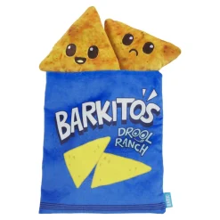 BARK Drool Ranch Chips Plush Dog Toy Blue Extra Small/Small