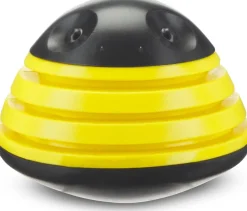 BARK Super Chewer Busy Bee Treat Spreading Rubber Chew Dog Toy Black & Yellow Medium/Large