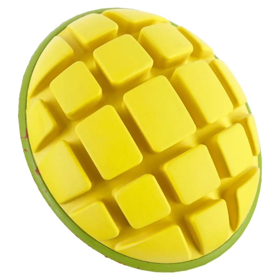 BARK Super Chewer Go Mango Fruit Rubber Dog Toy Yellow Large