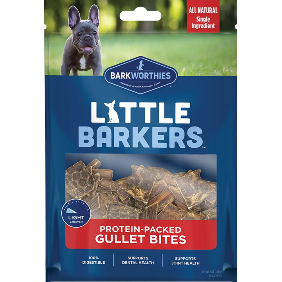 Barkworthies Little Barkers Protein Packed Gullet Bites Dog Treats 5-oz