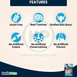 Barkworthies Medium Breed Dog Chews Variety Pack 5 Count