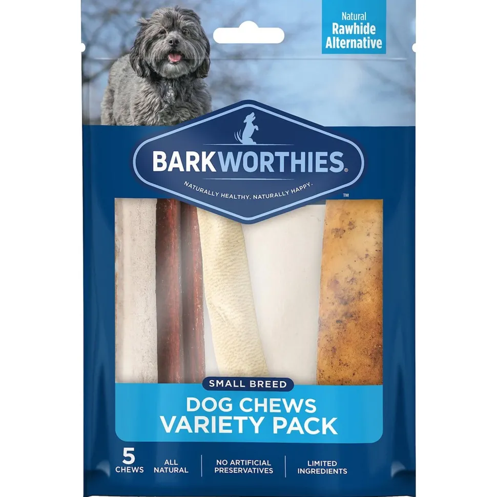 Barkworthies Small breed Dog Chews variety pack 5 Count