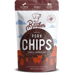 Beg & Barker Whole Pork Heart Chips All Natural Dog Treats 8‑oz