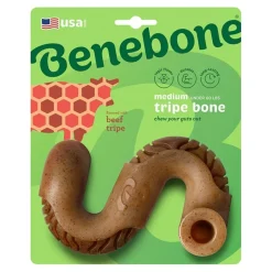 Benebone Beef Tripe Bone Dog Chew Toy Medium