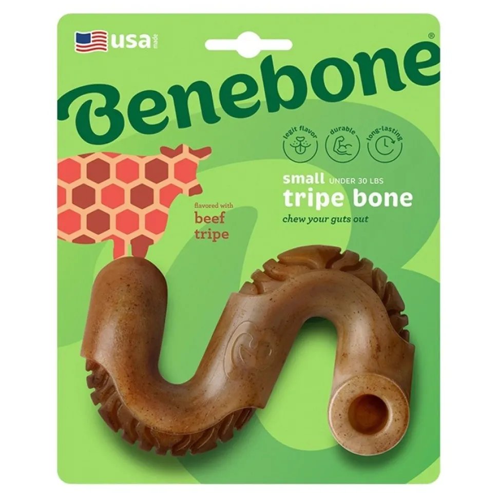 Benebone Beef Tripe Bone Dog Chew Toy Small