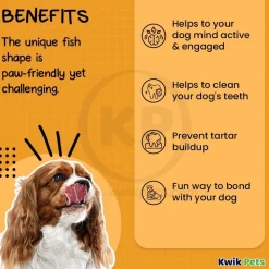 Benebone Jack Salmon Fishbone Dog Chew Toy Tiny 2 Count