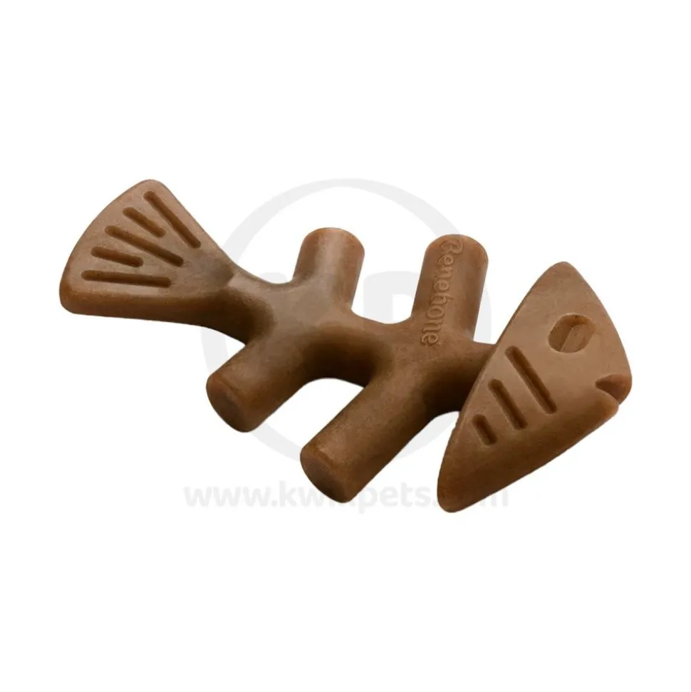 Benebone Jack Salmon Fishbone Dog Chew Toy Small