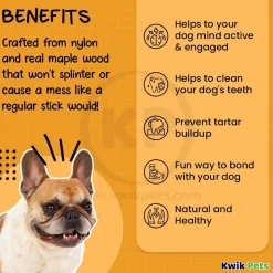 Benebone Maple Wood Puppy Maple Stick Dog Chew Toy Small