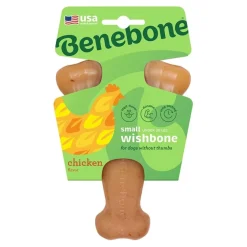 Benebone Wishbone Dog Chew Toy Chicken Small
