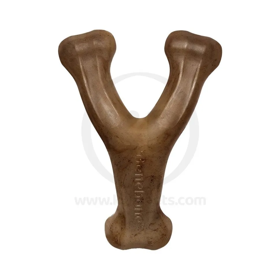 Benebone Wishbone Dog Chew Toy Bacon Small