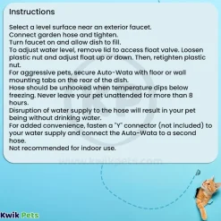 Bergan Auto-Wata Automatic Dog & Cat Waterer Navy 48-oz