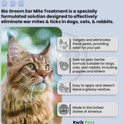 Bio-Groom Ear Mite Treatment for Dogs & Cats 1-oz