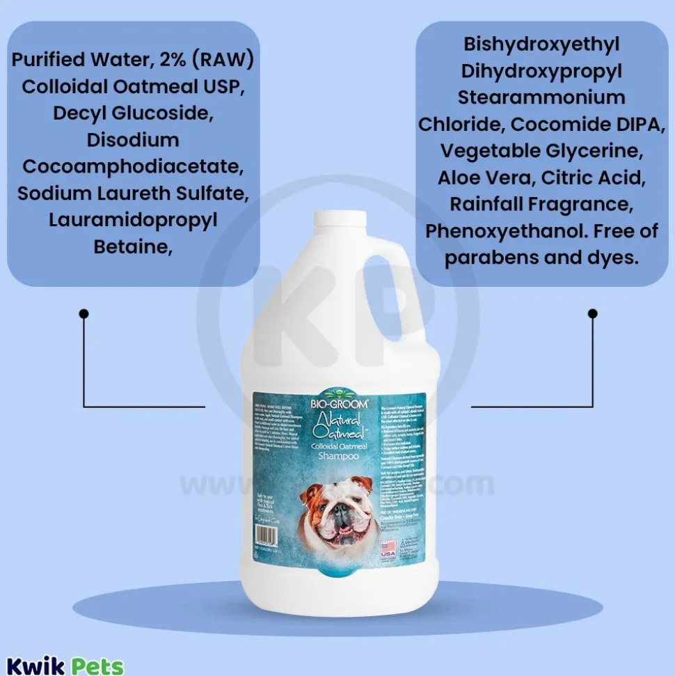 Bio-Groom Natural Oatmeal Soothing Anti-Itch Shampoo 1 gal