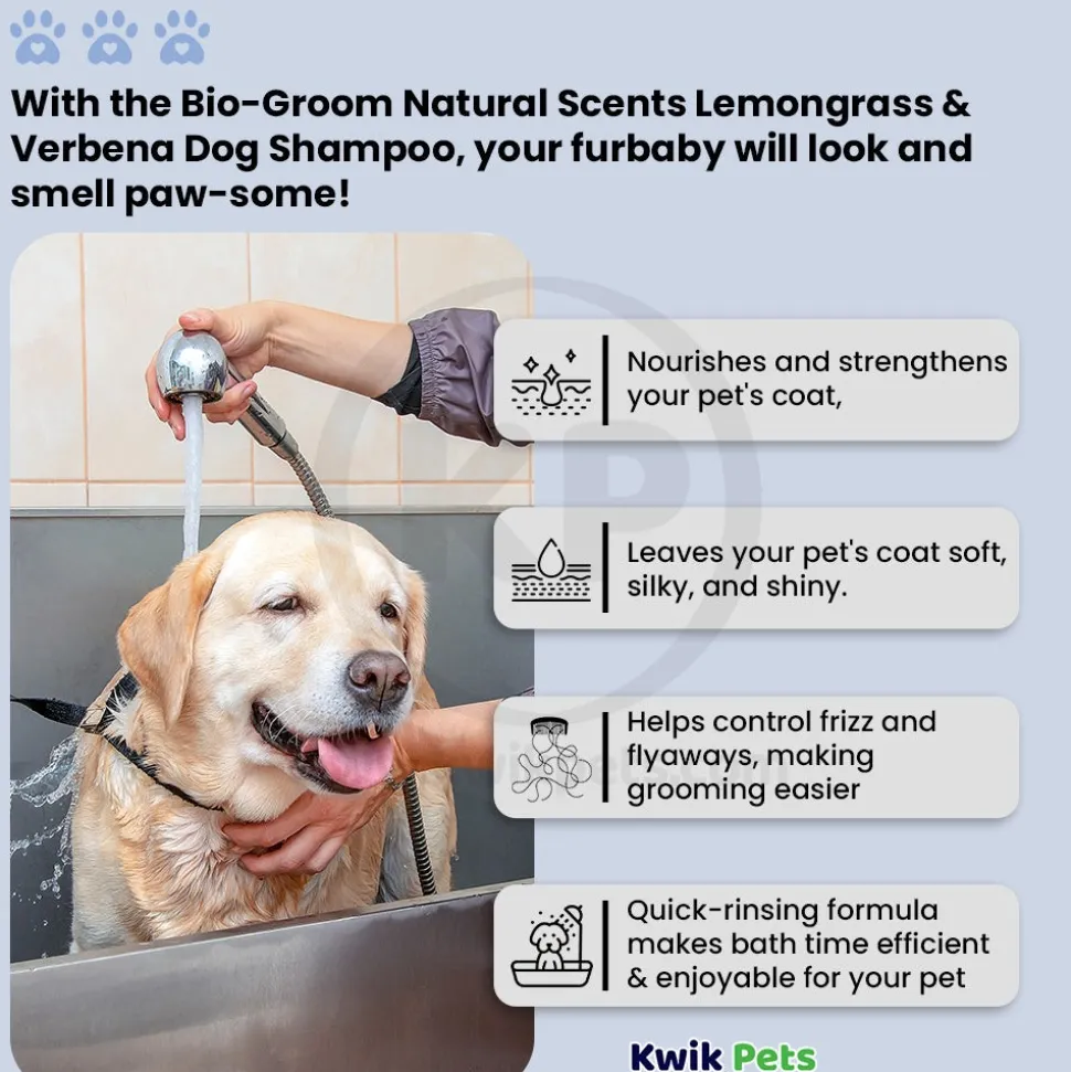 Bio-Groom Natural Scents Lemon Grass & Verbena Dog Shampoo 8-oz